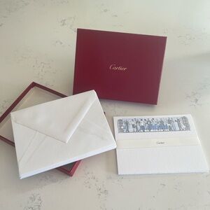 Cartier Red Box with The Elegant Bar- Bar themed Stationery Set